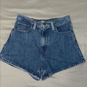 Levi's Blue Jean Shorts High-Waisted Vintage Style